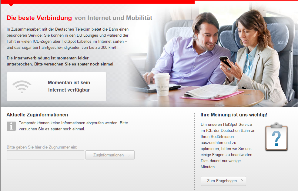 Am Anfang ohne WLAN