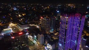 Sicht vom Bitexco Finacial Tower in Ho Chi Minh
