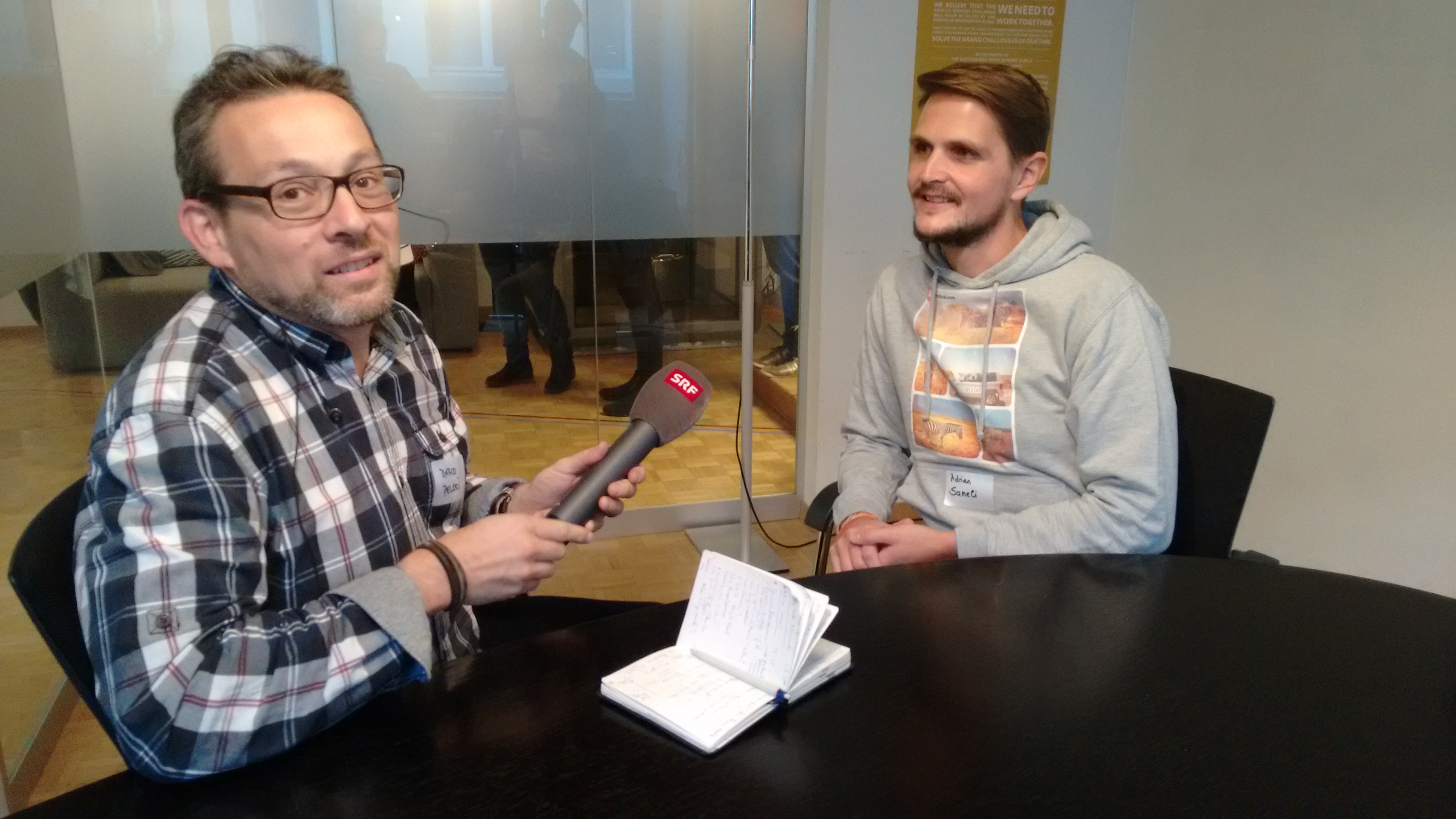 Dario Pelosi SRF im Interview mit Adrian Sameli